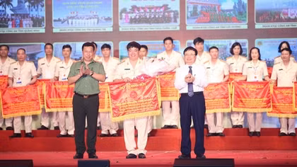 Nhiều tiết mục xuất sắc tại Liên hoan nghệ thuật quần chúng CAND năm 2023 - khu vực IV