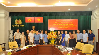 Trao đổi nghiệp vụ công tác kiểm tra, giám sát thi hành kỷ luật đảng trong Đảng bộ Cục Ngoại tuyến