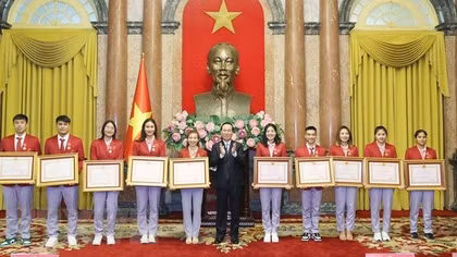 Chủ tịch nước biểu dương các "gương mặt vàng" của Thể thao Việt Nam