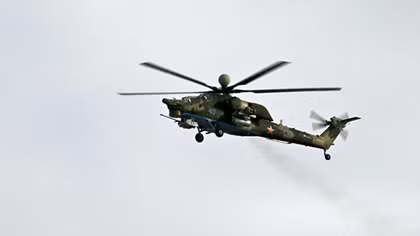 Trực thăng quân sự Nga rơi trên bán đảo Crimea