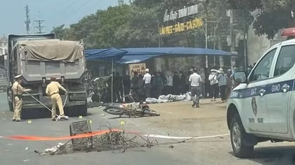 Va chạm xe đầu kéo, 2 người đi xe máy thương vong