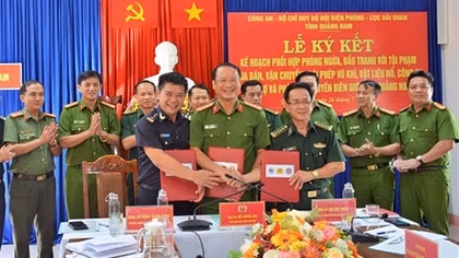 Công an Quảng Nam phối hợp với Bộ đội Biên phòng, Hải quan đảm bảo an ninh biên giới