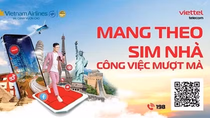 Viettel Roaming đồng hành cùng hành khách của Vietnam Airlines