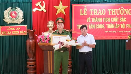 Khen thưởng nhiều tập thể, cá nhân tại Điện Bàn xuất sắc trong đấu tranh, trấn áp tội phạm