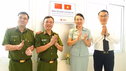 Khánh thành phòng thí nghiệm giám định ADN do Chính phủ Trung Quốc viện trợ thiết bị