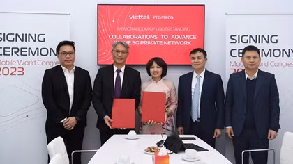 Viettel Networks và Pegatron “bắt tay” xây dựng nhà máy thông minh trên nền tảng 5G Private Network