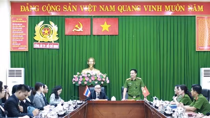 Công an TP Hồ Chí Minh tiếp Đoàn Thanh tra Văn phòng Tổng Chưởng lý Thái Lan