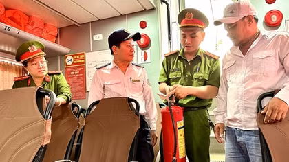 Đảm bảo an toàn PCCC trên các tàu cao tốc tuyến Sa Kỳ - Lý Sơn