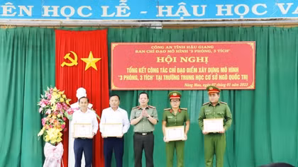 Nhân rộng mô hình “3 phòng, 3 tích” trong trường học ở Hậu Giang