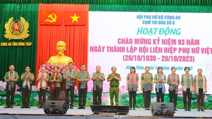 Cụm thi đua số 8 Hội phụ nữ Bộ Công an tổ chức hoạt động tại Đồng Tháp
