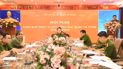Cảnh sát QLHC về TTXH hoàn thành các công tác trọng tâm, trong đó có Đề án 06