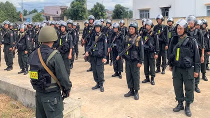 Động viên lực lượng CSCĐ truy bắt nhóm đối tượng tham gia vụ tấn công ở Đắk Lắk