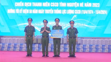 Tuổi trẻ Bộ Tư lệnh CSCĐ phát động Chiến dịch Thanh niên CSCĐ tình nguyện hè năm 2023