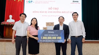 Amway Việt Nam chung tay cùng TP Đà Nẵng khắc phục thiệt hại do thiên tai