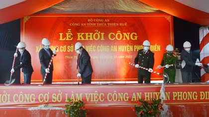 Khởi công xây dựng trụ sở làm việc Công an huyện Phong Điền, tỉnh Thừa Thiên-Huế