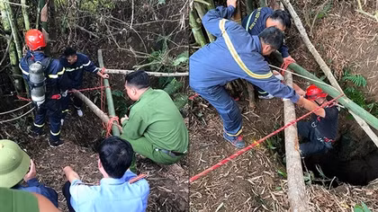 Phát hiện bộ xương người trong núi đá hiểm trở