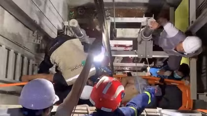 Rơi từ độ cao 7m khi đang chèn chống công trình trước giờ bão đổ bộ