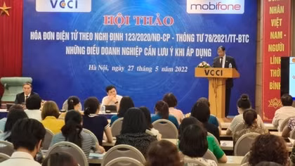 VCCI phối hợp cùng MobiFone tổ chức hội thảo về hóa đơn điện tử