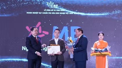 MB được vinh danh “Doanh nghiệp đạt chuẩn văn hóa kinh doanh Việt Nam” 2022