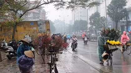 Miền Bắc đón Tết Nguyên đán với mưa, rét