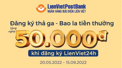 Đăng ký thả ga, bao la tiền thưởng