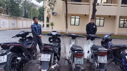 Hai anh em họ sắm vam phá khoá, cuỗm hàng loạt xe máy