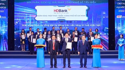 Đẩy mạnh chuyển đổi số, HDBank đạt Giải thưởng Chuyển đổi số Việt Nam 2022