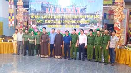 Ra mắt mô hình ANTT đầu tiên trong sinh hoạt Phật giáo ở Ninh Thuận