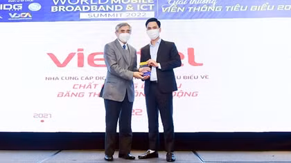 Viettel đạt giải thưởng Nhà cung cấp dịch vụ viễn thông tiêu biểu