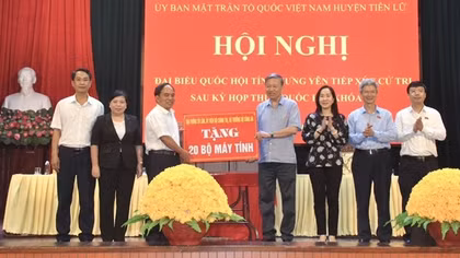 Bộ trưởng Tô Lâm giải đáp ý kiến, kiến nghị của cử tri huyện Tiên Lữ