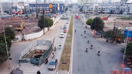 Đề nghị thu giấy phép thi công, dỡ rào trên đường Vũ Trọng Khánh