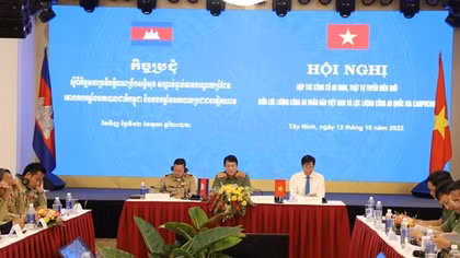 Lực lượng Công an Việt Nam và Campuchia phối hợp chặt chẽ, đảm bảo ANTT tuyến biên giới