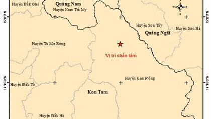 Huyện Kon Plông xuất hiện liên tiếp 8 trận động đất trong ngày