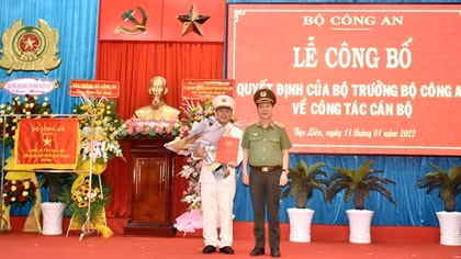 Công an tỉnh Bạc Liêu có tân Phó Giám đốc