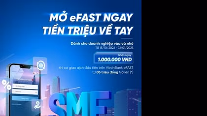 Mở eFAST ngay, tiền triệu về tay