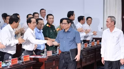 Thủ tướng Phạm Minh Chính làm việc với lãnh đạo tỉnh Bạc Liêu