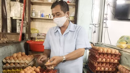 Giá trứng gia cầm tăng