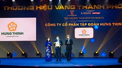 Tập đoàn Hưng Thịnh nhận giải thưởng Thương hiệu Vàng TP HCM 2021