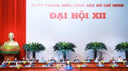 Phiên trọng thể Đại hội đại biểu toàn quốc Đoàn TNCS Hồ Chí Minh lần thứ XII