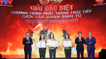 Nhóm tác giả Phát thanh CAND giành giải Đặc biệt tại Liên hoan Phát thanh toàn quốc