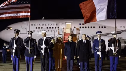 Ông Macron đến Mỹ