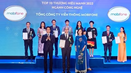 MobiFone vào Top 10 Thương hiệu mạnh Việt Nam ngành Công nghệ năm 2022