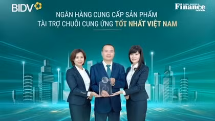 BIDV nhận 2 giải thưởng quốc tế của Tạp chí GBAF