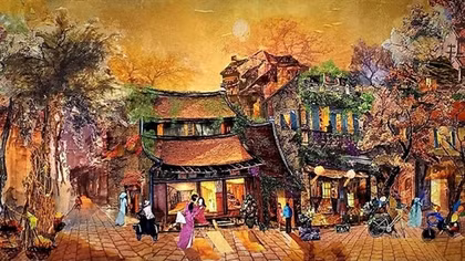 Hà Nội quyến rũ và hoài niệm trong sắc tranh cắt vải