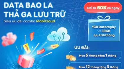 Gói combo mới - Lưu trữ dữ liệu với gói cước dài kỳ