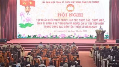 Sóc Trăng tập huấn kiến thức pháp luật cho đồng bào dân tộc thiểu số