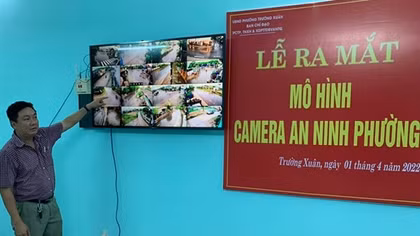 Xã hội hóa lắp đặt camera góp phần giữ vững ANTT