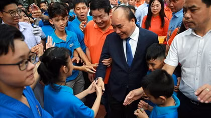 Chủ tịch nước Nguyễn Xuân Phúc dự Ngày hội tới trường Hope School
