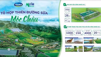 Khởi công Dự án tổ hợp thiên đường sữa Mộc Châu