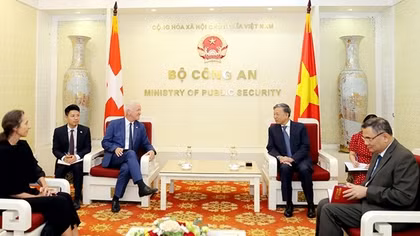 Việt Nam và Thụy Sĩ tăng cường hợp tác phòng, chống tội phạm